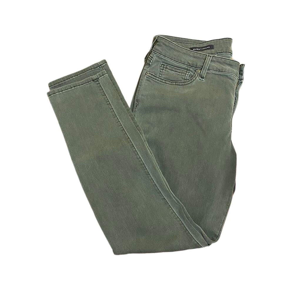 NYDJ Los Angeles Alina|Leggings Size 12P, Lift X Tuck Technology, Green